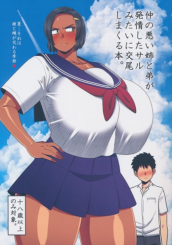 仲の悪い姉と弟が発情したサルみたいに交尾しまくる本。