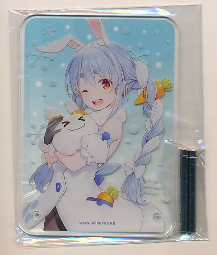 C107　兎田ぺこら　A6アクリルプレート(脚2本付)
